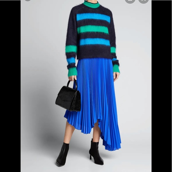 Alice & Olivia ‼️CYBER MONDAY SALE‼️ pleated midi ultramarine skirt -NWT - Picture 3 of 17